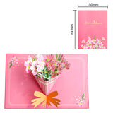 Carte pop-up Bouquet de glaïeuls, carte de vœux 3D
