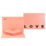 Carte pop-up musicale Love Heart, carte de vœux 3D