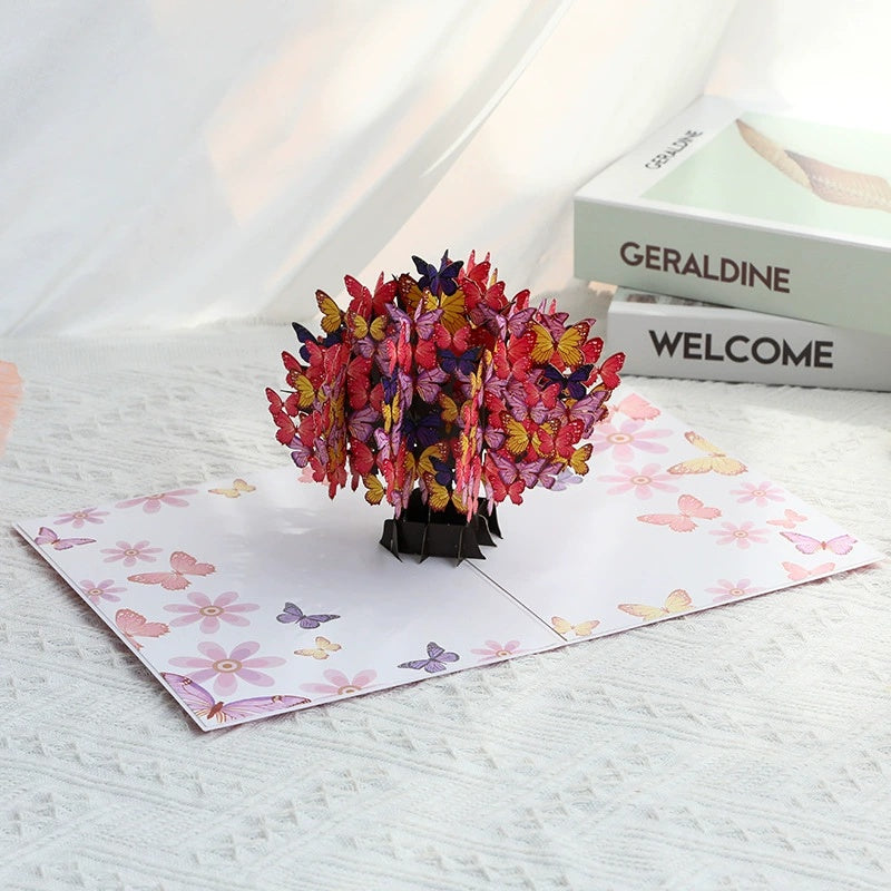 Butterfly Tree Pop up Card, 3D Greeting Card