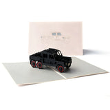 Vintage Jeep Pop up Card, 3D Greeting Card