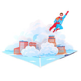 Flying Superman Pop up Card, 3D Greeting Card