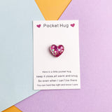 3D Resin Bead Heart Shape, Pocket Hug Set, 7 Pieces for 1 Set