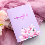 Carte pop-up Bouquet de lys, carte de vœux 3D