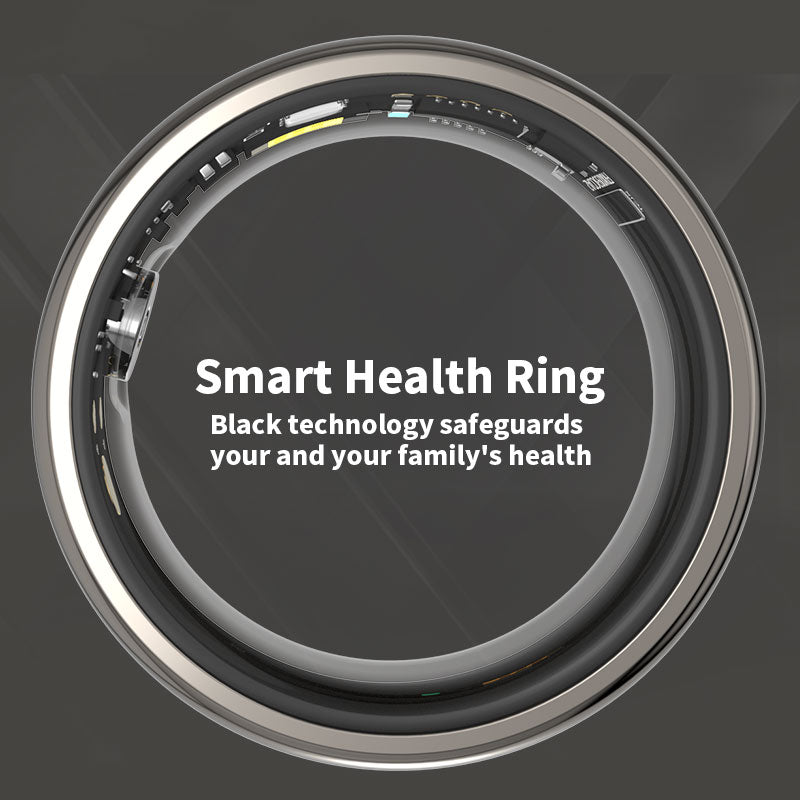 Smart Health Ring——Featuring Stress and Sleep Monitoring Functions, Compatible with iOS and Android,Waterproof Fitness Tracker for Women & Men, No Subscription Fee., Bluetooth, Wearable, Sensor Fitness Trackers
