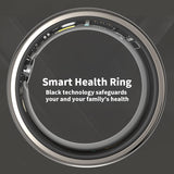 Smart Health Ring——Featuring Stress and Sleep Monitoring Functions, Compatible with iOS and Android,Waterproof Fitness Tracker for Women & Men, No Subscription Fee., Bluetooth, Wearable, Sensor Fitness Trackers