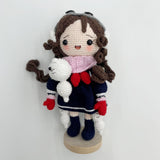Crochet Doll Ornament Creative Handmade Gift for Girlfriend