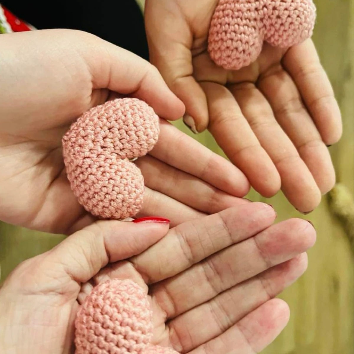 Crochet Hug, Pocket Hug Heart, Back to School Gift