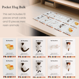 Câlin de poche 3D « Be Pawsitive » pour chat | Cadeau sentimental pour les amoureux des chats