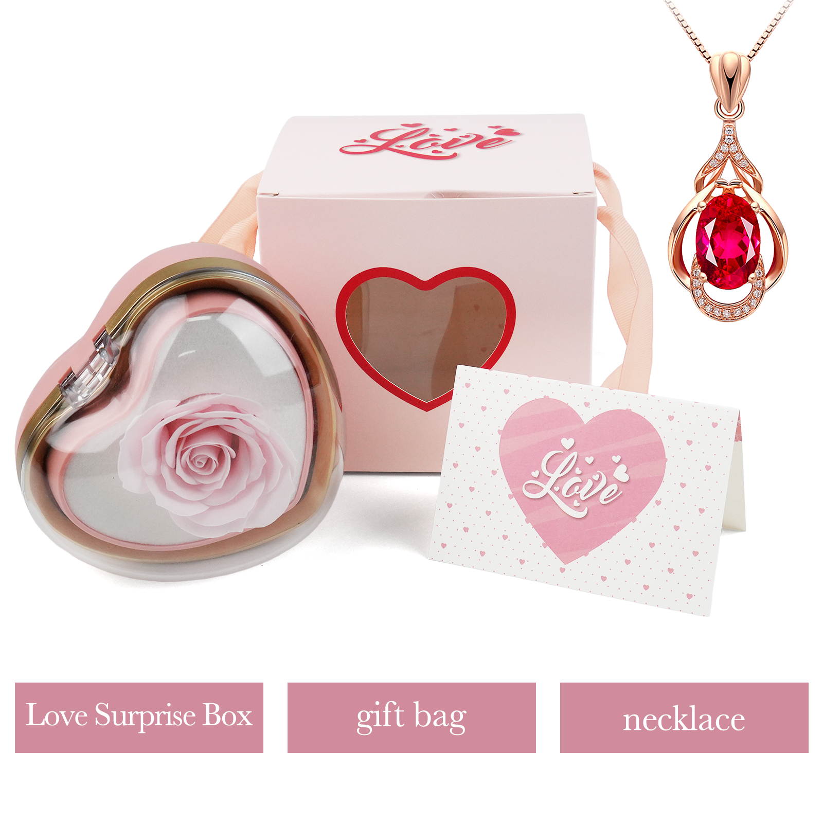 Automatic Flip Gift Box Heart Shape